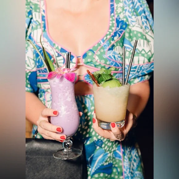 Gorgeous Farm Rio Jungle Panther Dress with Puffed Sleeves and Pink lining - Picture 5 of 6